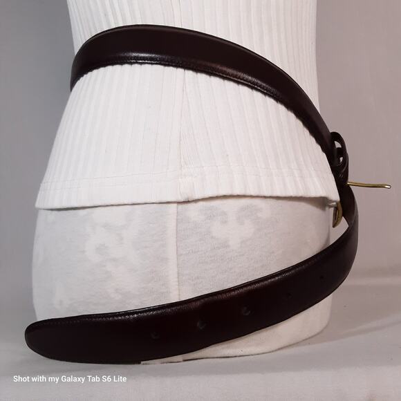 Boyd's Mens Belt 40 Waist Handmade USA Burgundy Brown Genuine Leather - Picture 2 of 13